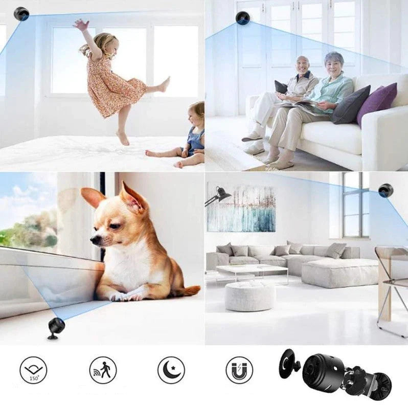 1080P HD Wireless Security Camera with Night Vision & Motion Detection for Indoor Home Monitoring | Thomler