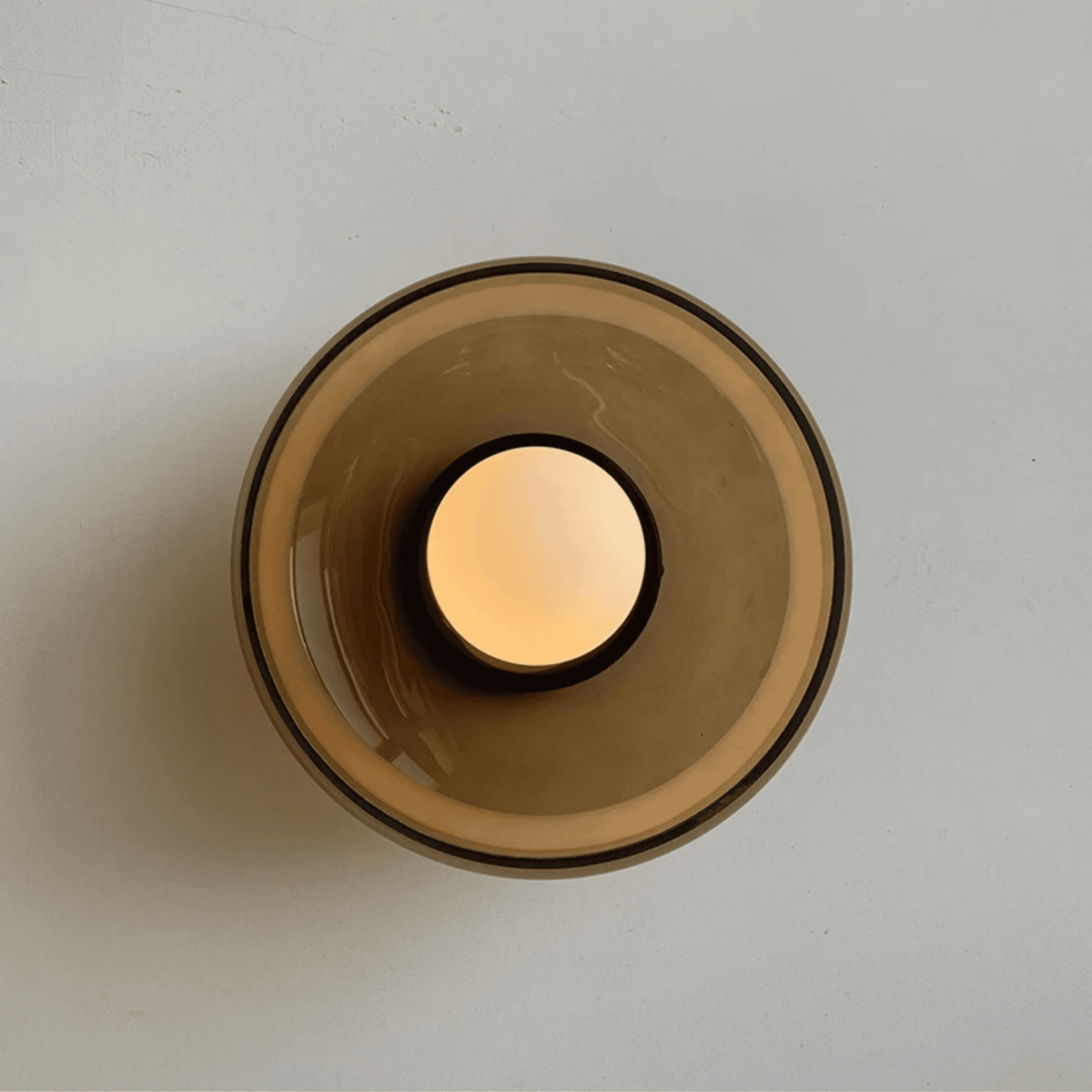 Handcrafted Art Glass Wall Sconce – Warm LED Accent Light for Bedroom, Foyer & Dining Room | Thomler