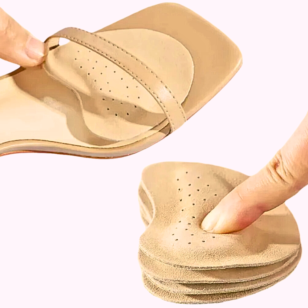 Cushioned Forefoot Pads for Women's Sandals – Metatarsal Support Inserts with Gripping Surface for Heels & Slides | Thomler