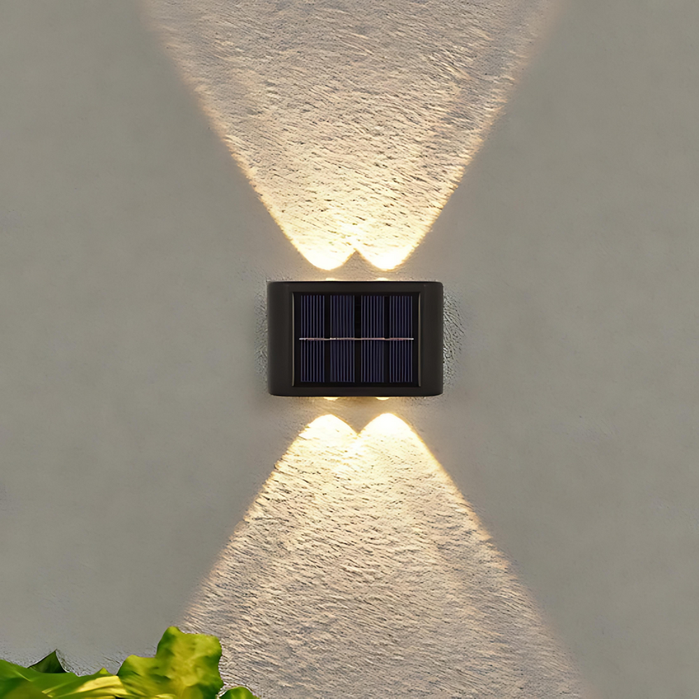 Solar-Powered Motion-Sensor Wall Light for Outdoors – 4-Pack Weatherproof LED Sconces | Thomler