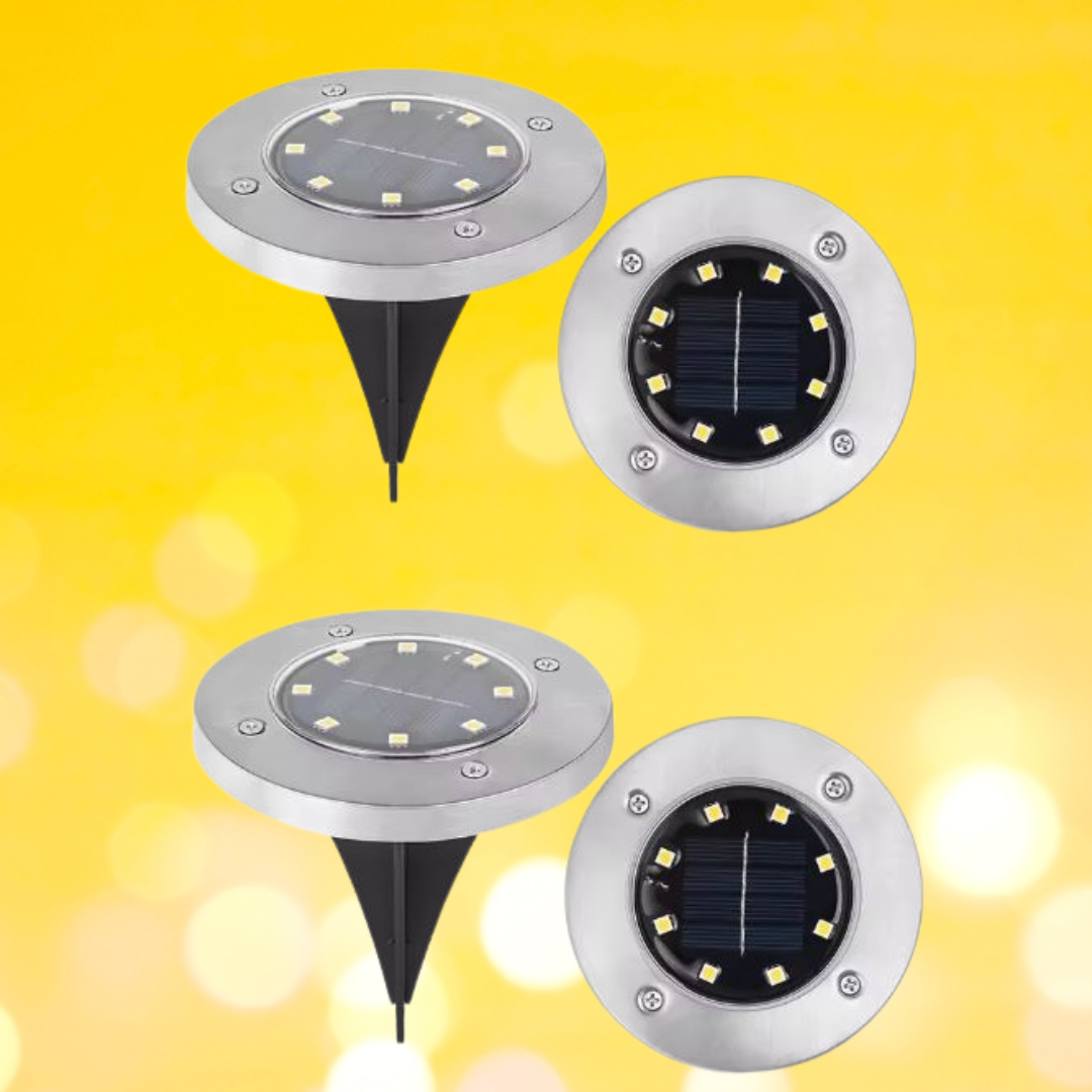 Solar Garden Stake Lights 4-Pack – Wireless LED Pathway Markers for Yard & Lawn | Thomler