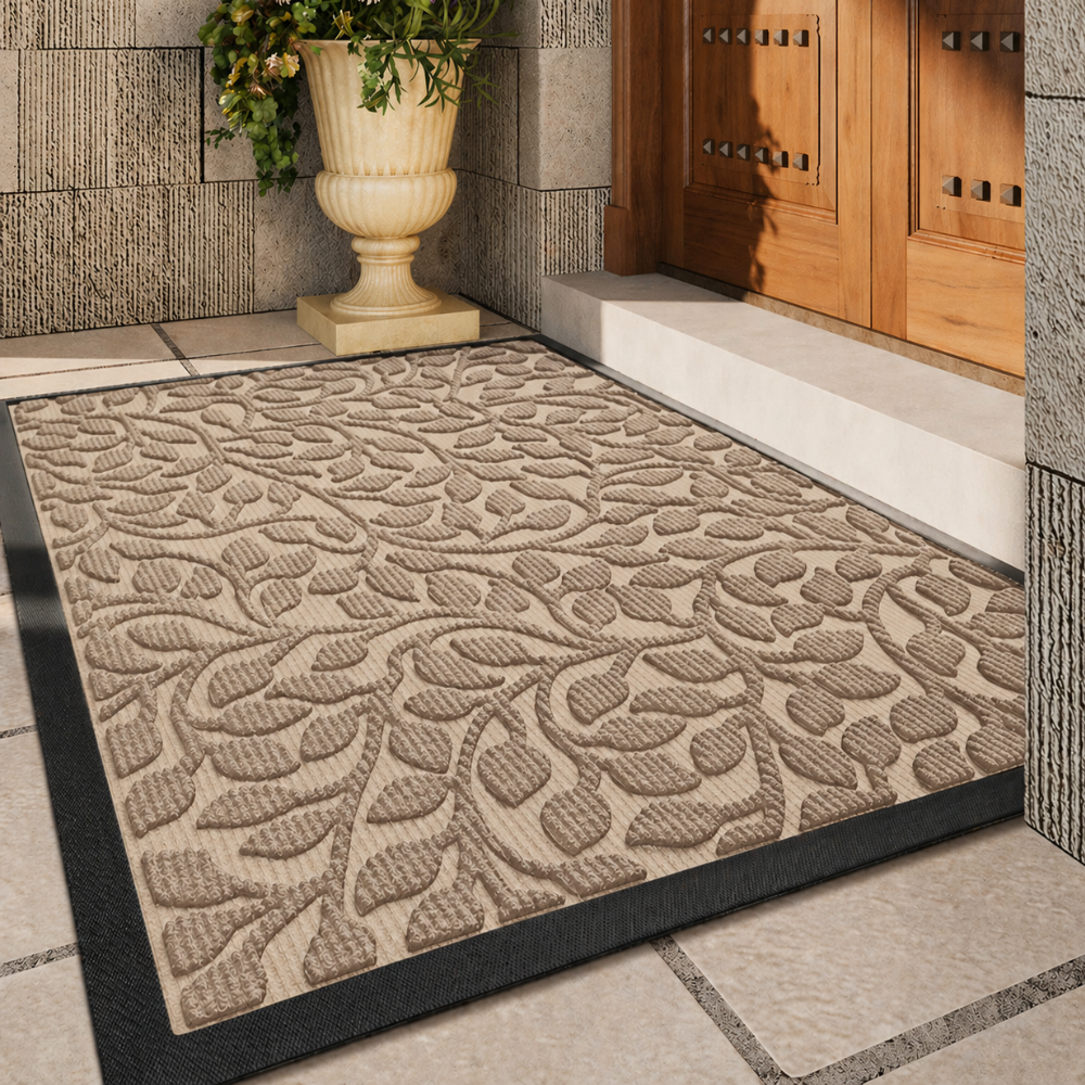 Embroidered Entry Mat with Grip Backing for Front Door & Patio – Indoor/Outdoor | Thomler