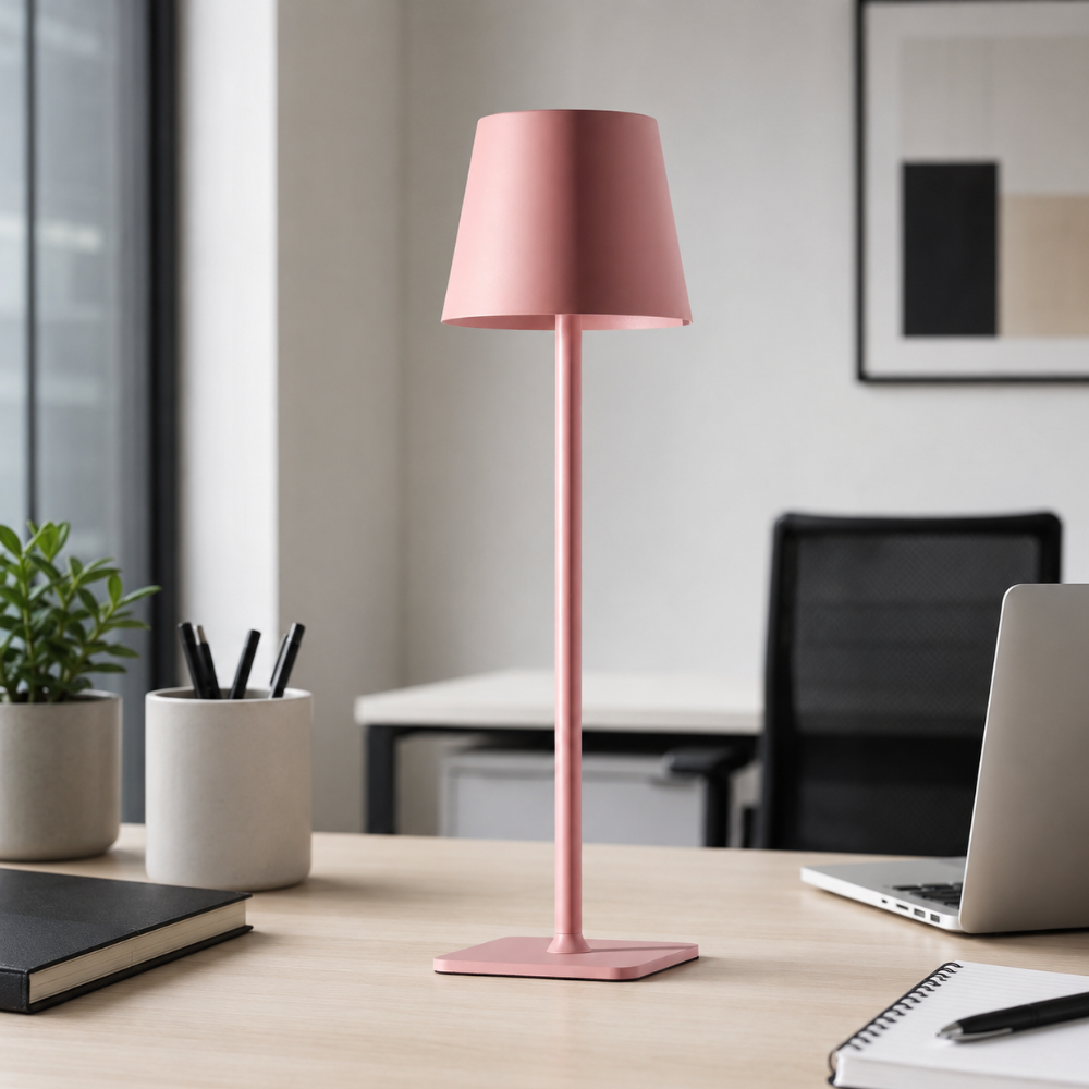 Cordless Touch Dimmable LED Metal Accent Lamp for Indoor & Patio Use – Rechargeable Portable Light | Thomler