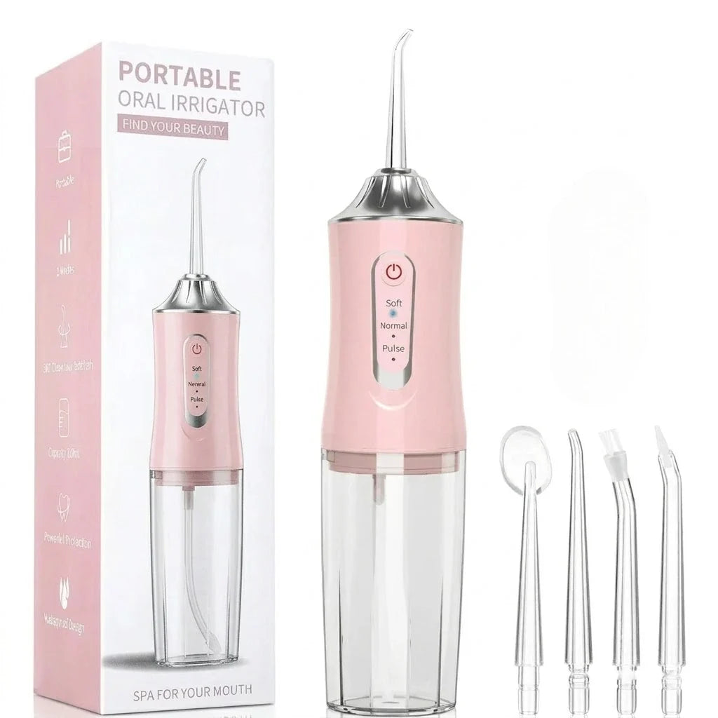Cordless Water Flosser with 3 Pressure Modes for Travel & Home – Rechargeable Dental Irrigator for Braces, Gums & Deep Cleaning | Thomler