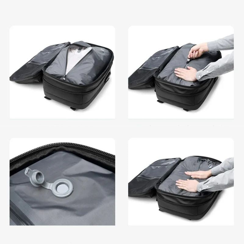 Space-Saving Vacuum Backpack with Built-In Compression System for Travel, Camping & Weekend Trips | Thomler