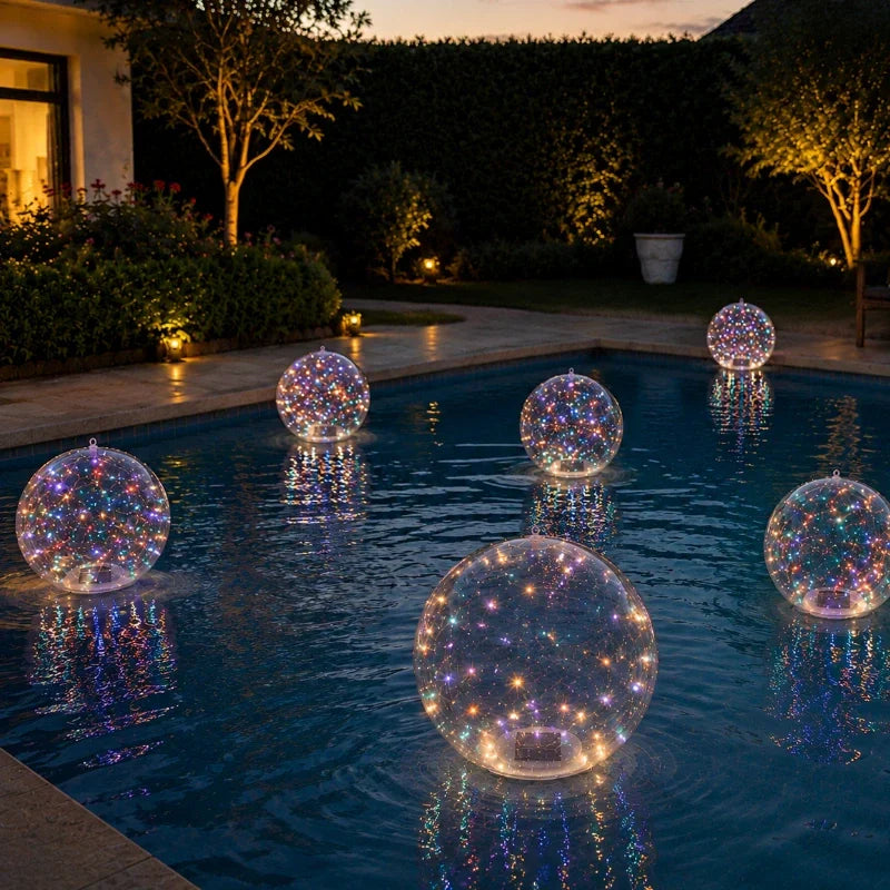 Solar Floating Pool Light – Color-Changing Waterproof Orb for Pools, Patios & Gardens | Thomler