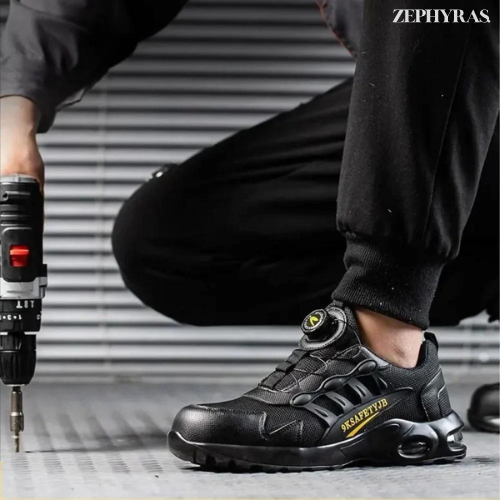 Steel Toe Work Boots with BOA Lacing System – Slip-Resistant & Puncture-Proof Safety Footwear for Heavy-Duty Jobs | Thomler