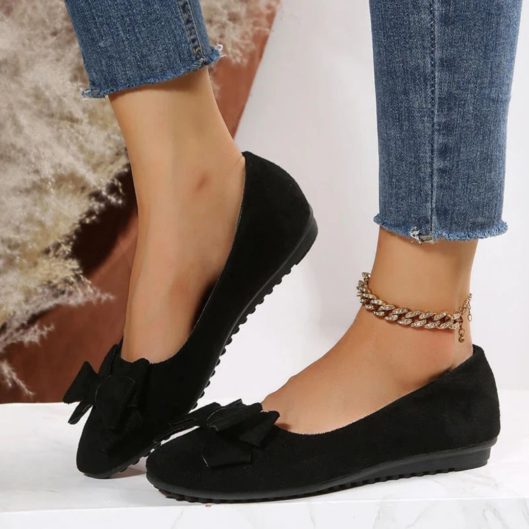 Women's Cushioned Ballet Flats with Arch Support – Lightweight Slip-On Shoes for All-Day Comfort | Thomler