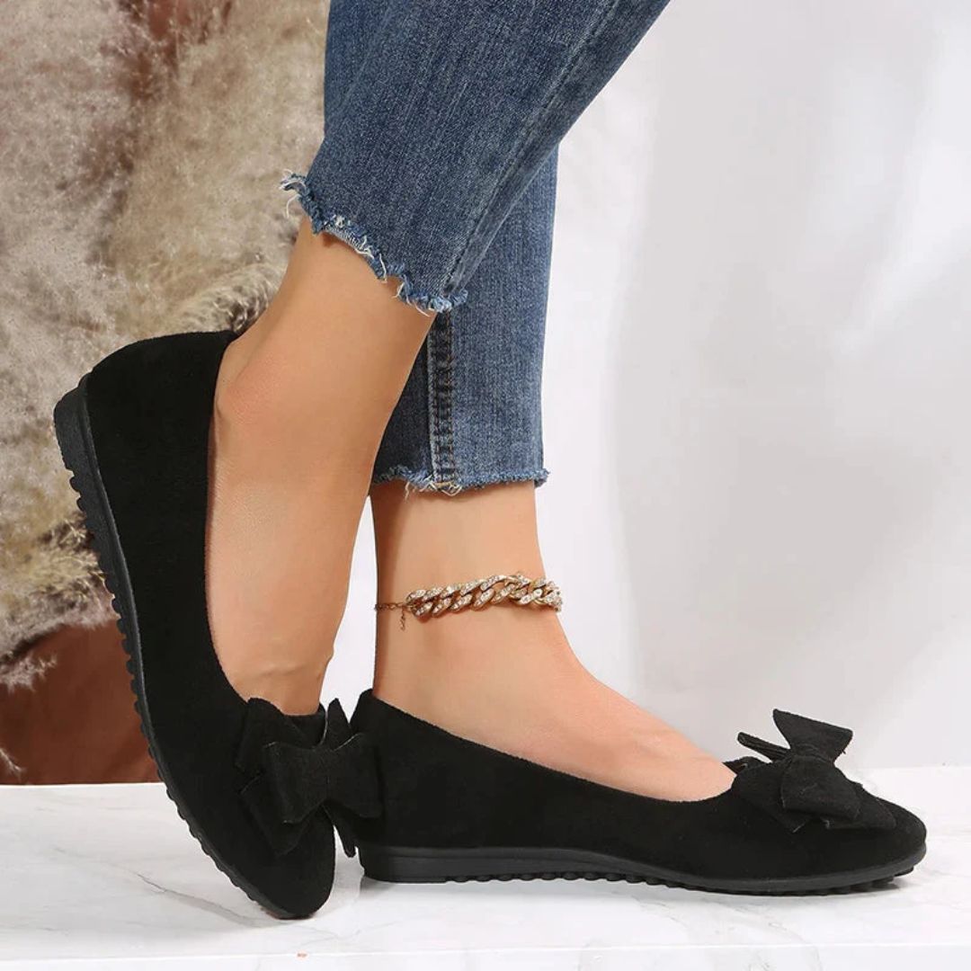 Women's Cushioned Ballet Flats with Arch Support – Lightweight Slip-On Shoes for All-Day Comfort | Thomler
