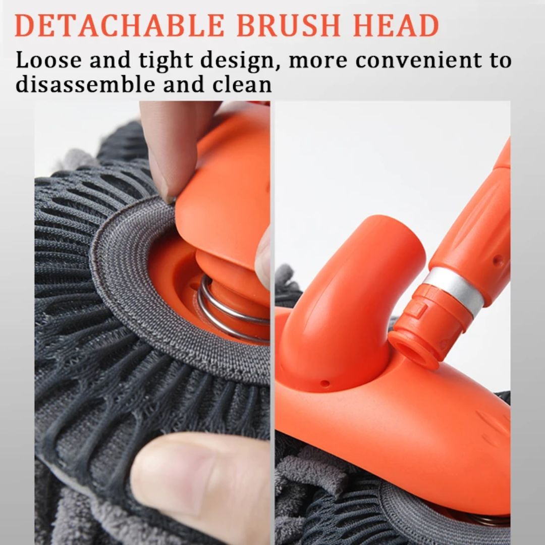 Extendable Car Wash Brush with Telescopic Handle & 360° Rotating Head for Vehicles, RVs, Windows & More | Thomler