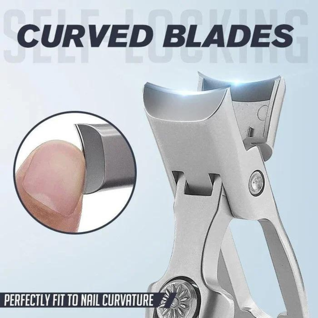 Professional Stainless Steel Nail Clipper Set with Catcher for Thick Nails, Toenails, Fingernails & Pet Claws | Thomler