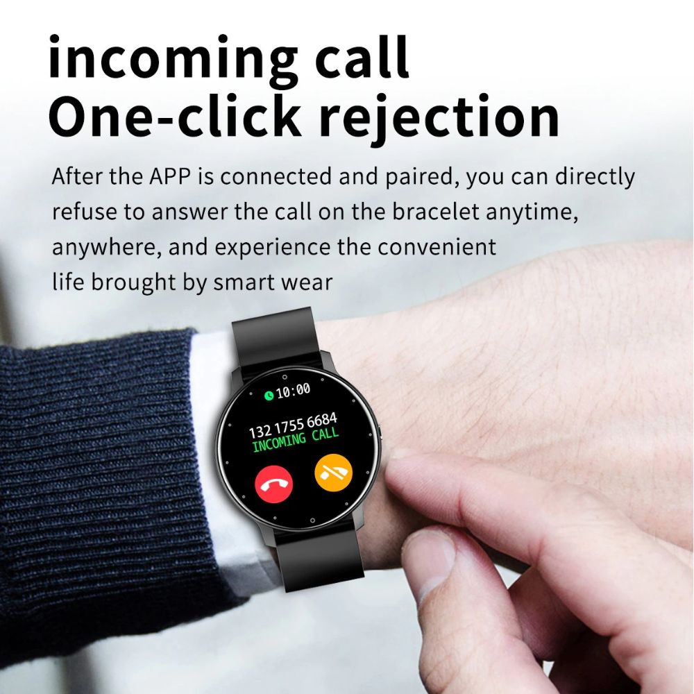 Ultra-Slim Fitness Tracker Smartwatch with Heart Rate Monitor, Sleep Tracking & IP67 Water Resistance for iPhone & Android – Full Touch | Thomler