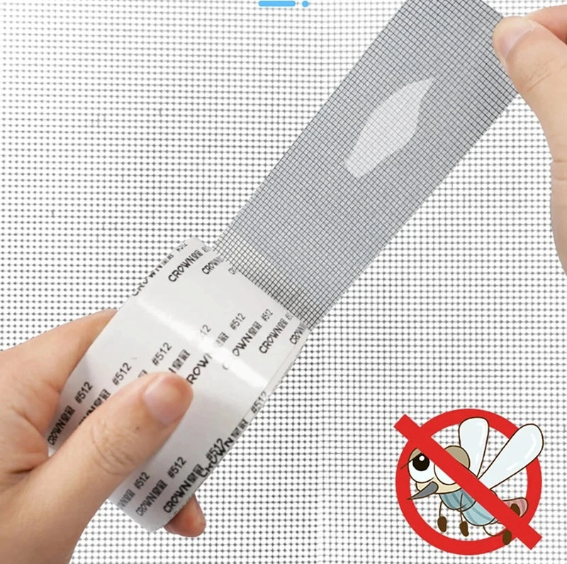 Screen Patch Tape Adhesive for Window & Door Mesh Tears Holes Rips 2-Pack Weatherproof Bug Barrier Indoor Outdoor | Thomler