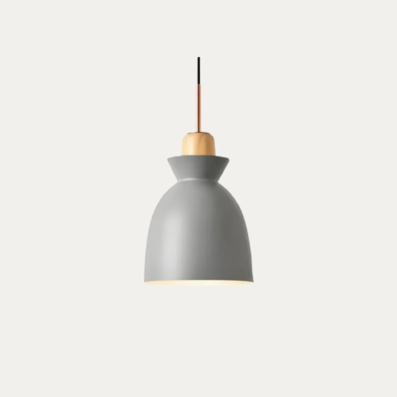 Pendant Light Wood 11 in E27 60W Scandinavian Style Living Room Bedroom Ceiling Lamp | Thomler
