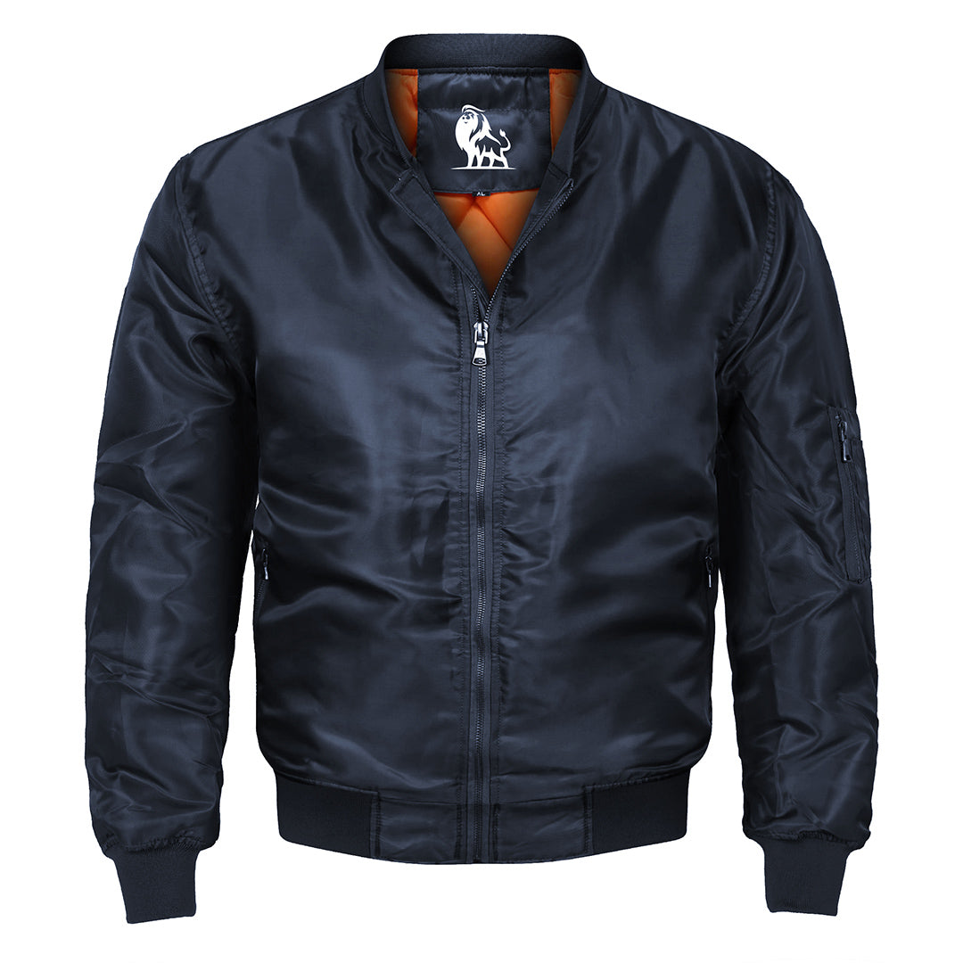 Men's Water-Resistant Polyester Bomber Jacket with Scratch-Proof Coating for Everyday Wear | Thomler