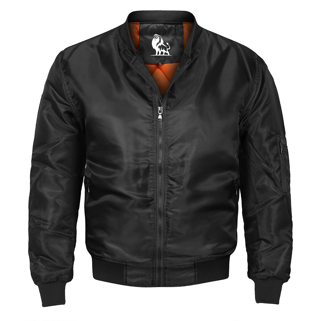 Premium Polyester Bomber Jacket – Water-Resistant Outerwear for Men – Lightweight Flight Jacket with Abrasion-Proof Coating | Thomler