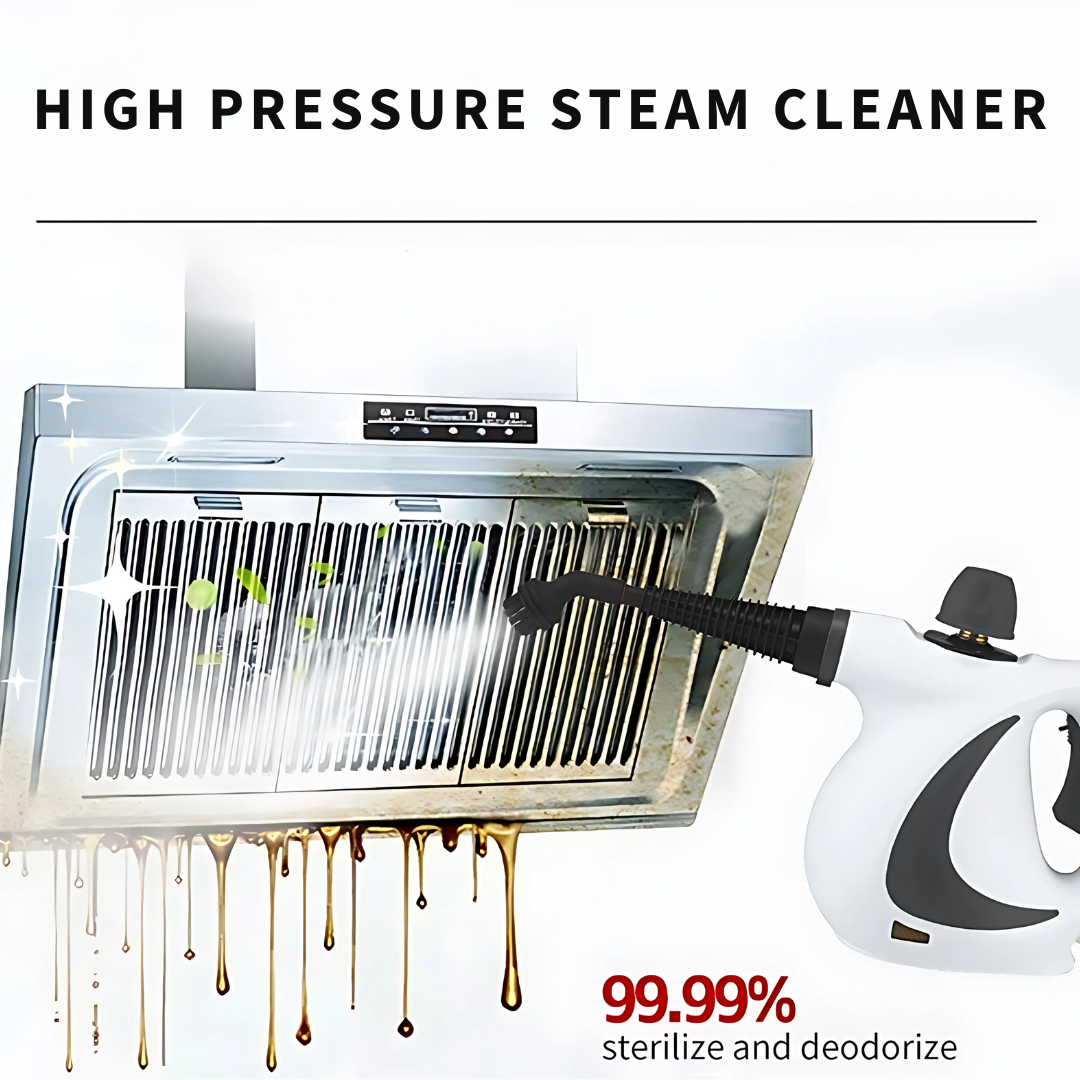 High-Pressure Handheld Steam Cleaner Kit for Home & Car – 900-1050W Multi-Surface Sanitizer with Accessories | Thomler