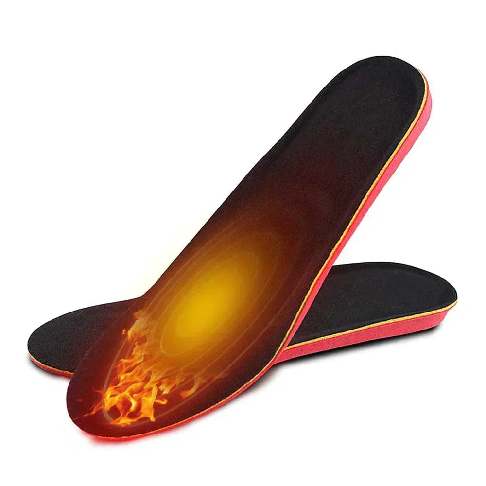 Rechargeable Heated Insoles with 3 Temperature Settings for Winter | Battery-Powered Foot Warmers for Men & Women | USB-Charged Heat | Thomler