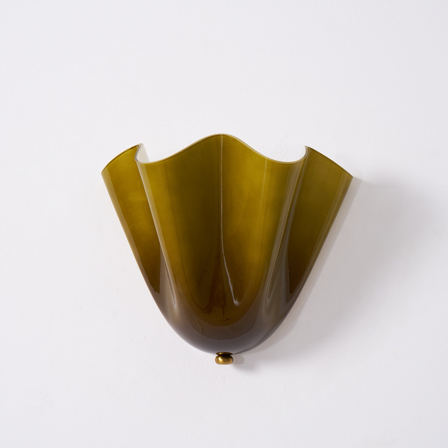Wall Lamp Glass 11 in Hand Blown Petal Shade Bedroom Hallway Decorative Sconce Lighting Fixture | Thomler