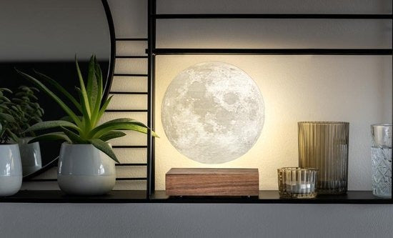Magnetic Levitation Moon Lamp Night Light Bedroom Table Desk LED Floating Sphere Modern Home Decor Ambient Lighting for Kids Room Office | Thomler