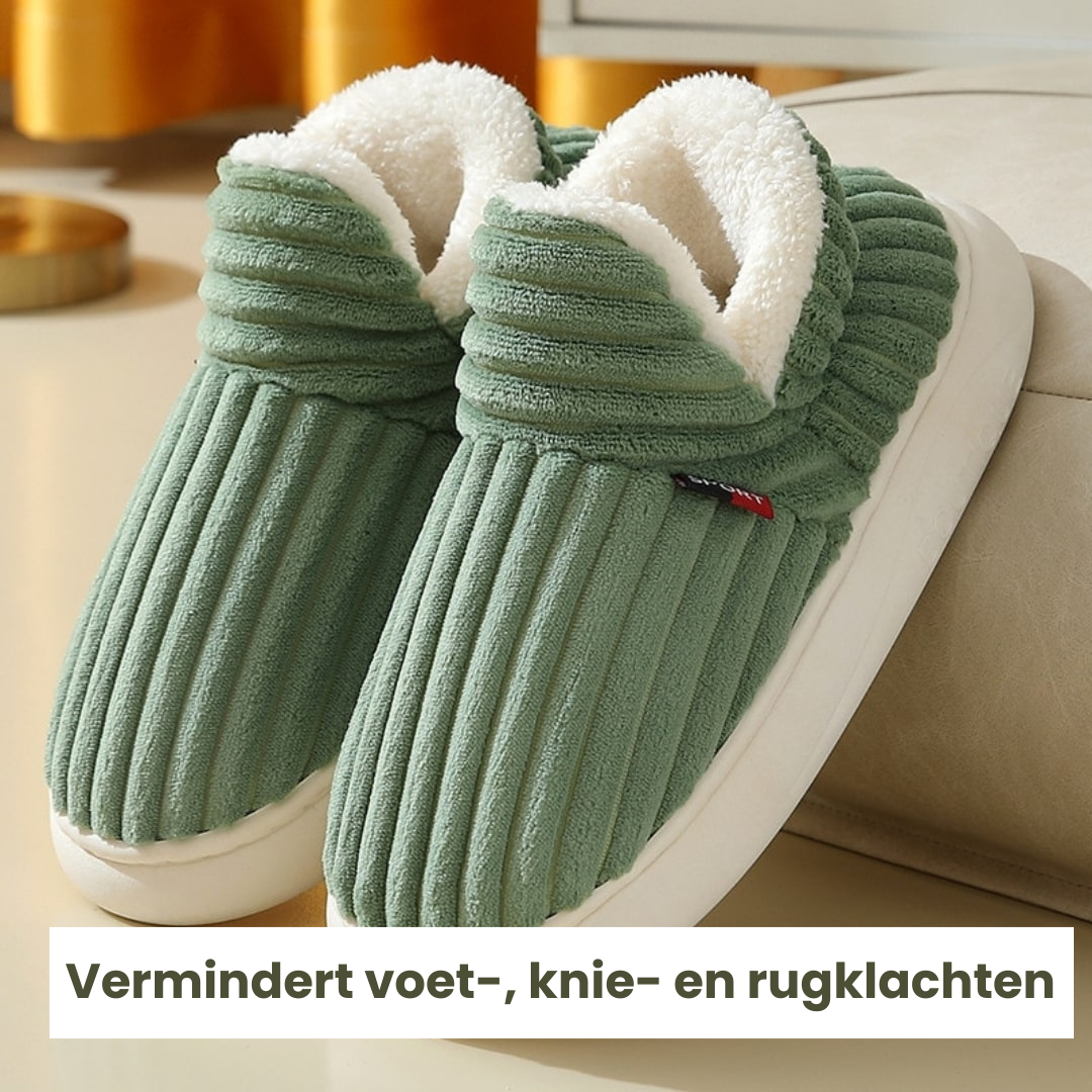 Plush Fleece Therapeutic Slippers – Cushioned Support for Cold Feet, Indoor & Outdoor Wear | Thomler