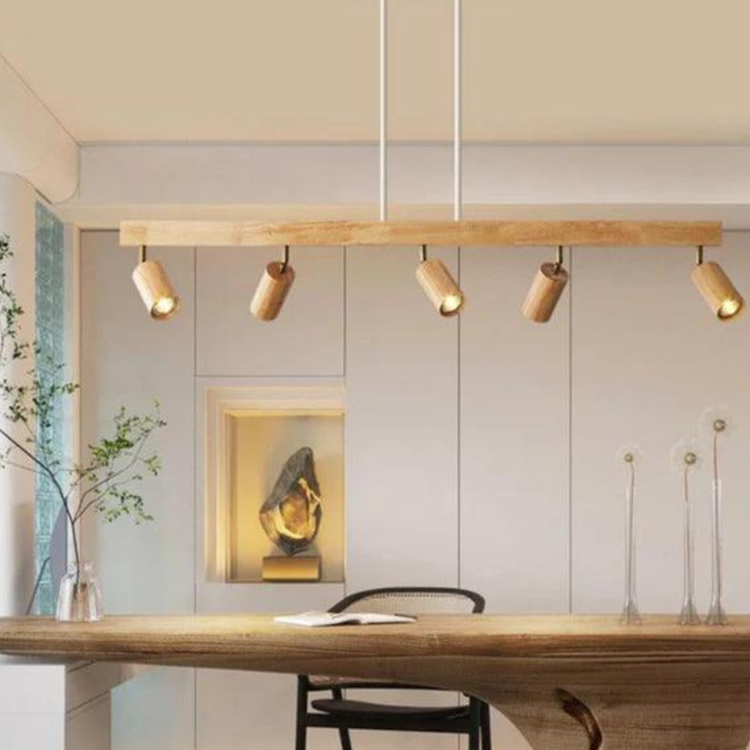 Timber-Style Directional Track Light – Ceiling Accent for Kitchen, Living Room & Hallway | Thomler