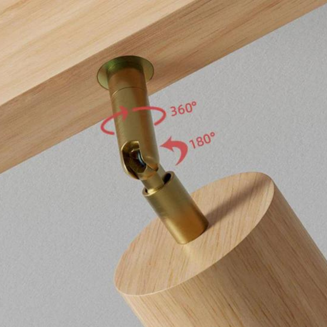 Timber-Style Directional Track Light – Ceiling Accent for Kitchen, Living Room & Hallway | Thomler