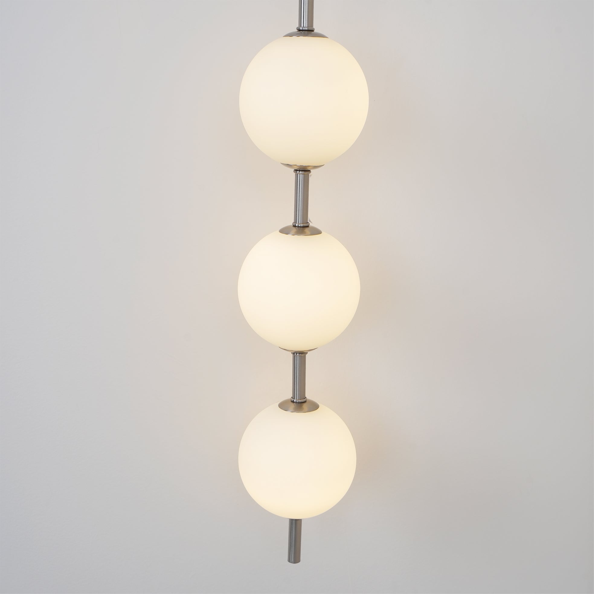 Vertical Glass Globe Wall Lamp 25.6 in LED Brass Indoor Lighting Warm Glow Bedroom Hallway Study Bathroom Sconce | Thomler
