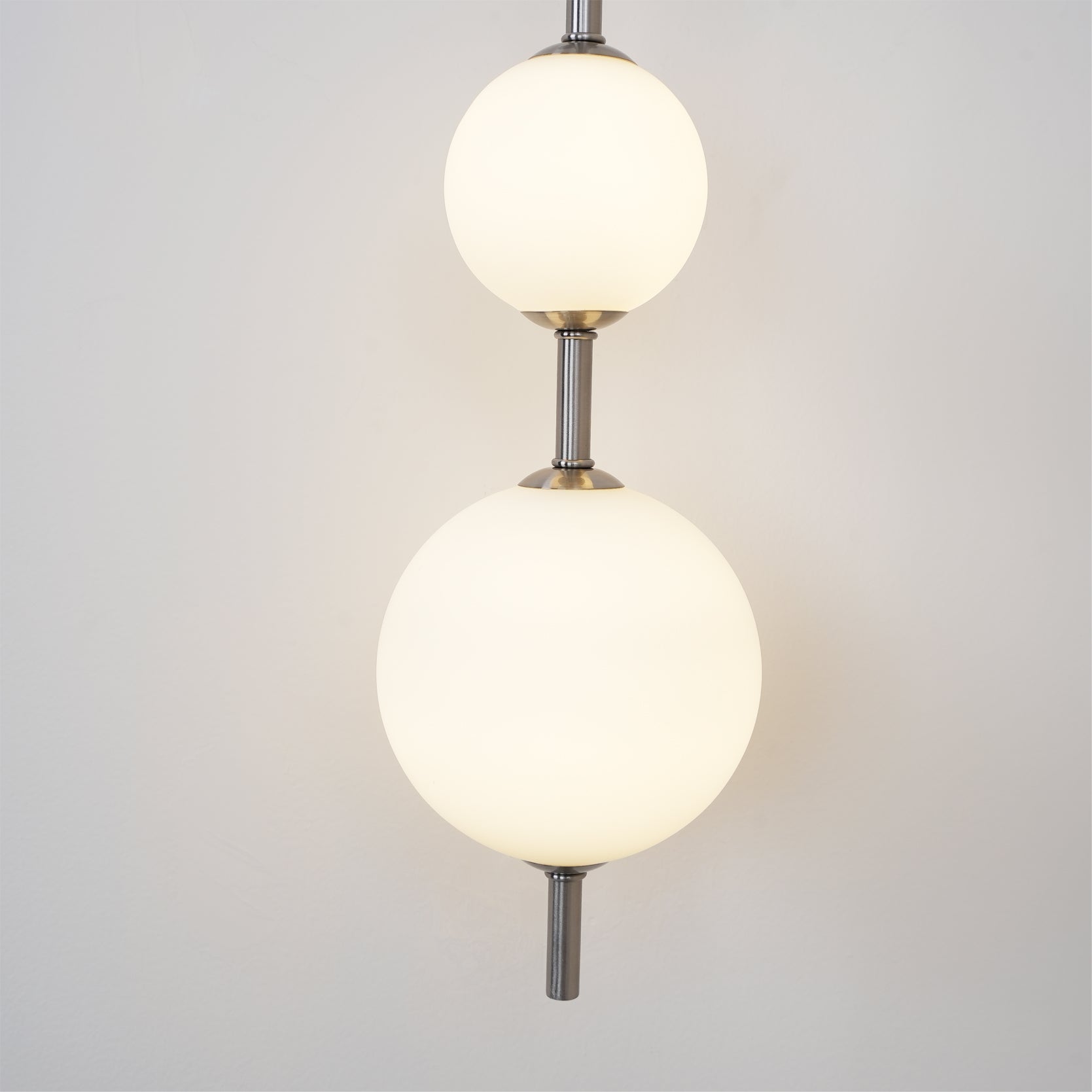 Vertical Glass Globe Wall Lamp 25.6 in LED Brass Indoor Lighting Warm Glow Bedroom Hallway Study Bathroom Sconce | Thomler