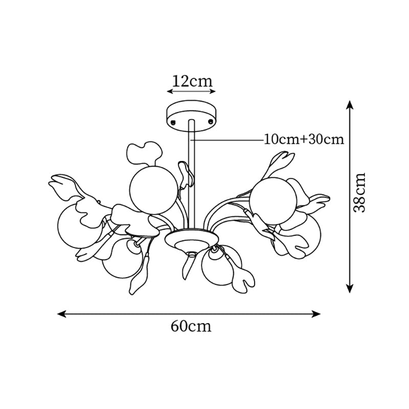 Ceiling Fan Wood Blades 52 in Bronze Indoor Living Room Kitchen Adjustable Speed Quiet Operation | Thomler