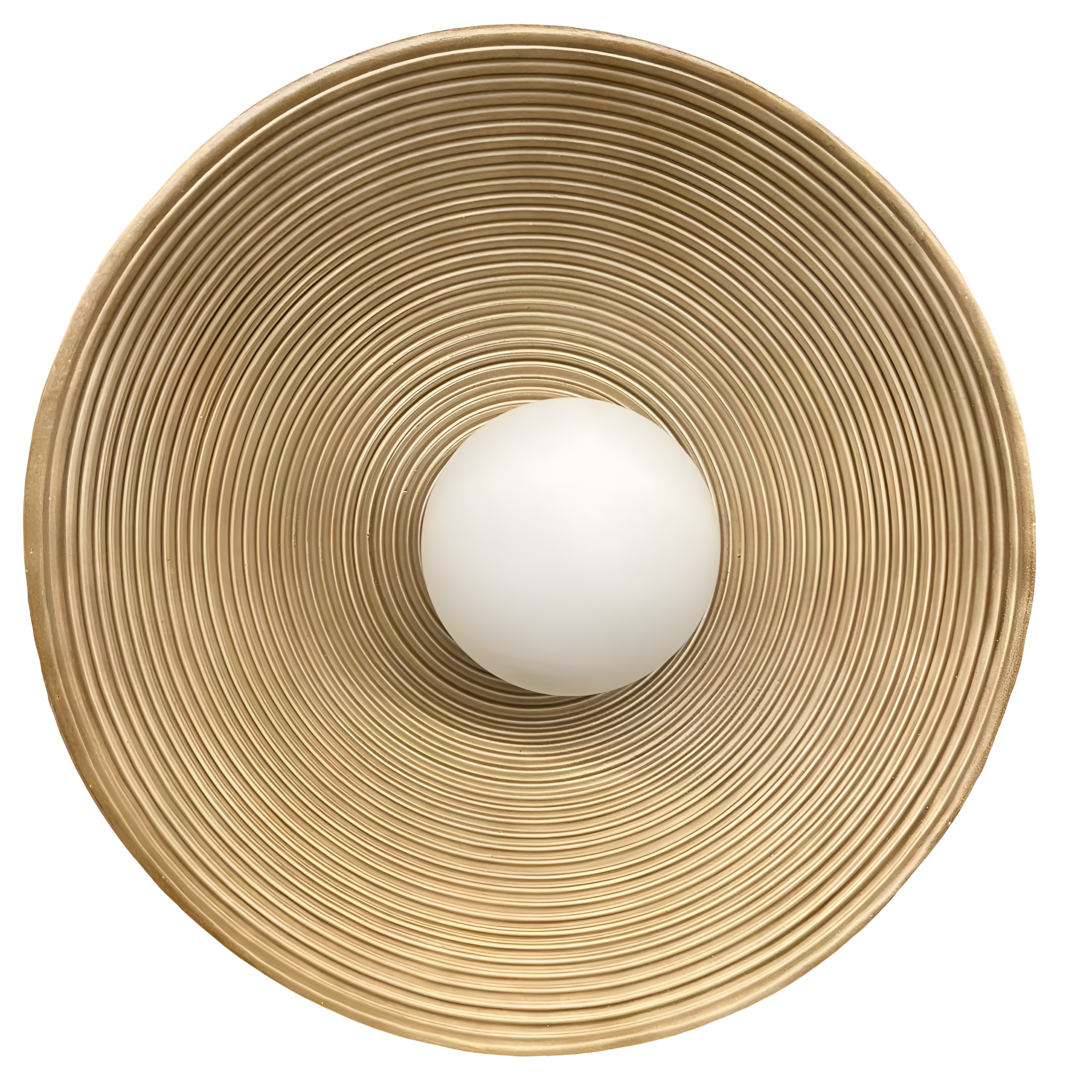Wall Lamp Resin Glass 19.7 in Round White Bedroom Living Room Ambient Lighting Scandinavian Minimalist Sconce | Thomler