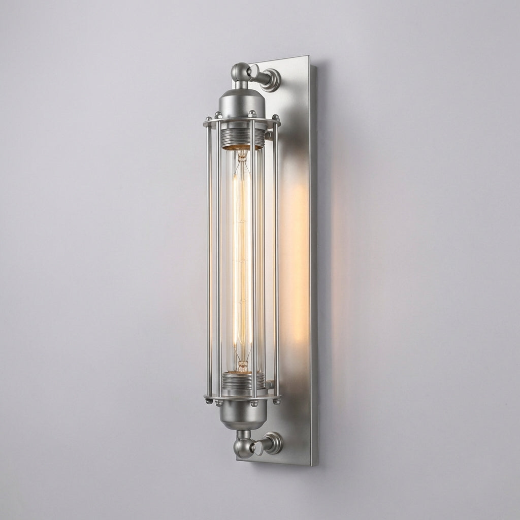 Wall Lamp Metal Cage LED Black Industrial Hallway Living Room Vintage Retro Edison Style Accent Lighting | Thomler