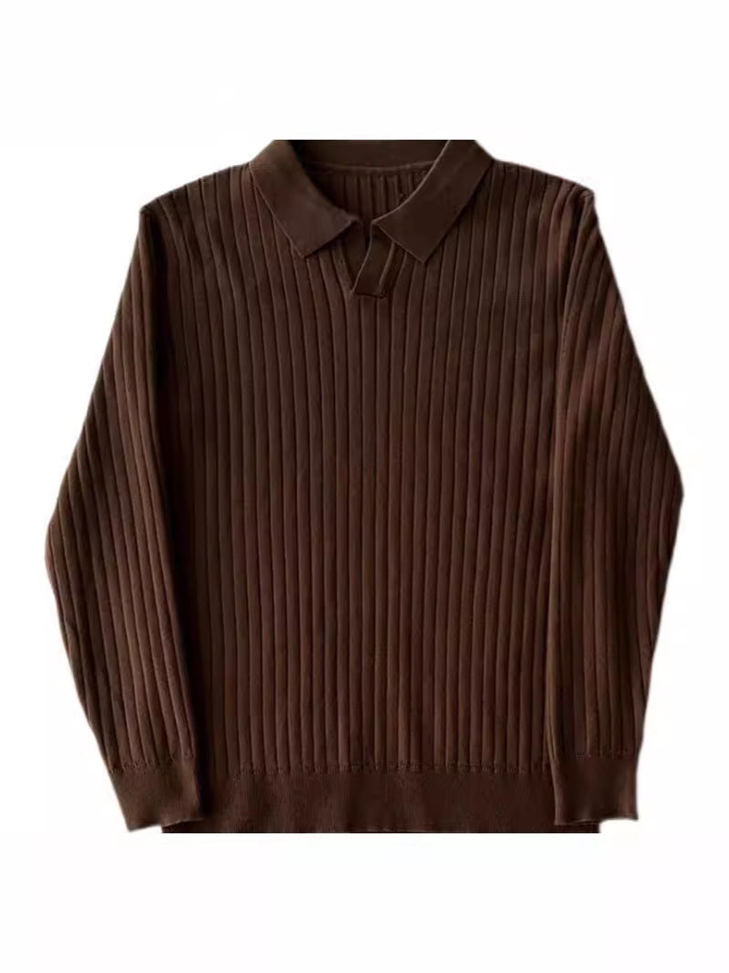 Fitted Polo Sweater for Men – Breathable Knit, Refined Collar, Easy-Care Fabric | Thomler