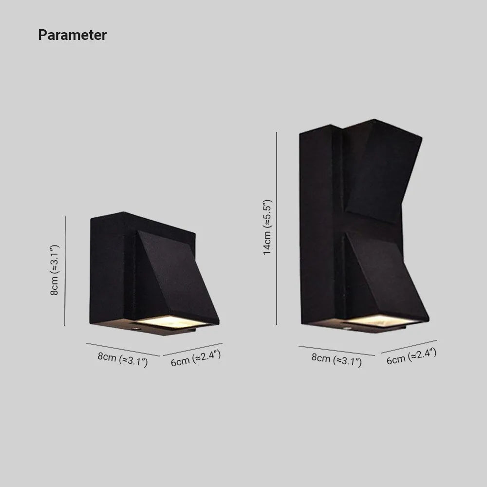 IP65 Weatherproof Sconce with Integrated LED for Patio, Entryway & Garden – Available in Charcoal & Jet Finishes | Thomler
