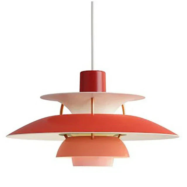 Pendant Light Metal Layered Shade E27 10W Scandinavian Dining Room Kitchen Island Hanging Ceiling Lamp | Thomler