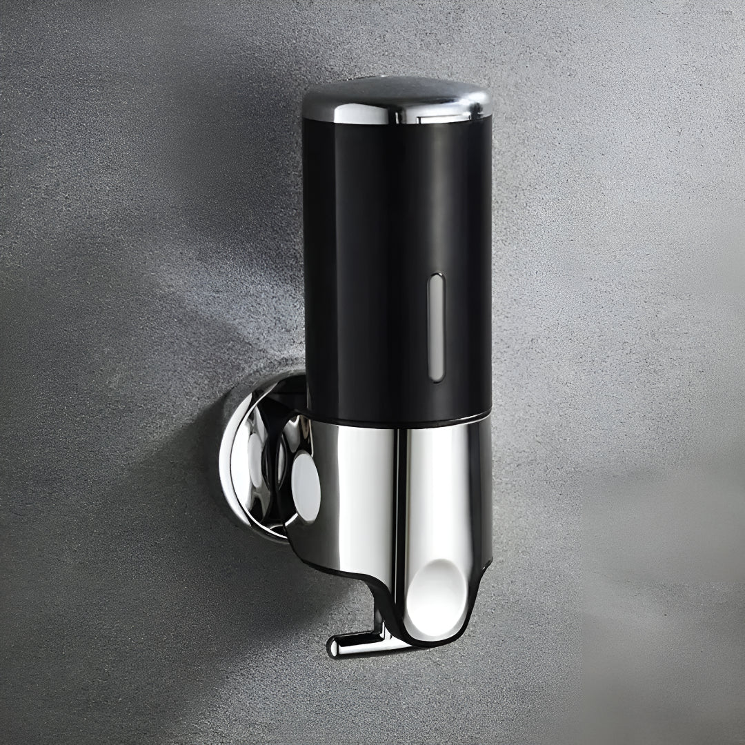 Wall-Mount Soap Dispenser for Bathroom & Kitchen | Space-Saving Metal Pump with Stainless Steel Finish & 17 oz Capacity | Liquid Soap | Thomler