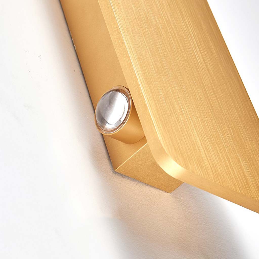 Wall Sconce Aluminum 11.8 in x 4.7 in LED Modern Bedroom Living Room Lighting Fixture Black Gold White Brown Grey | Thomler