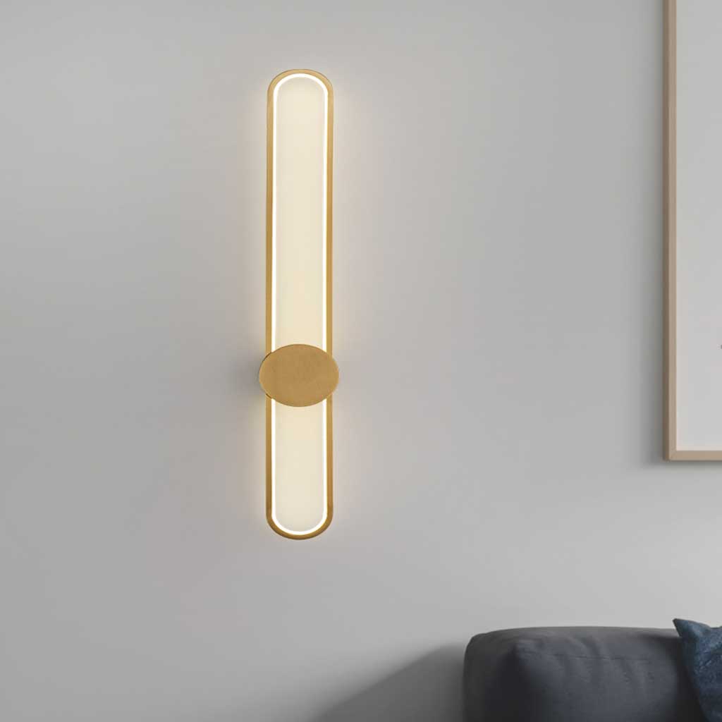 Wall Sconce Aluminum Long Oval 23.6 in Adjustable LED Bedroom Living Room Study Lighting | Thomler