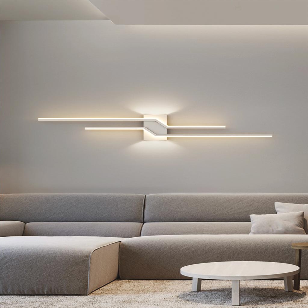 Wall Light Metal Linear LED 39.4 in Dimmable Bedroom Living Room Modern Minimalist Nordic Indoor Lighting Fixture | Thomler