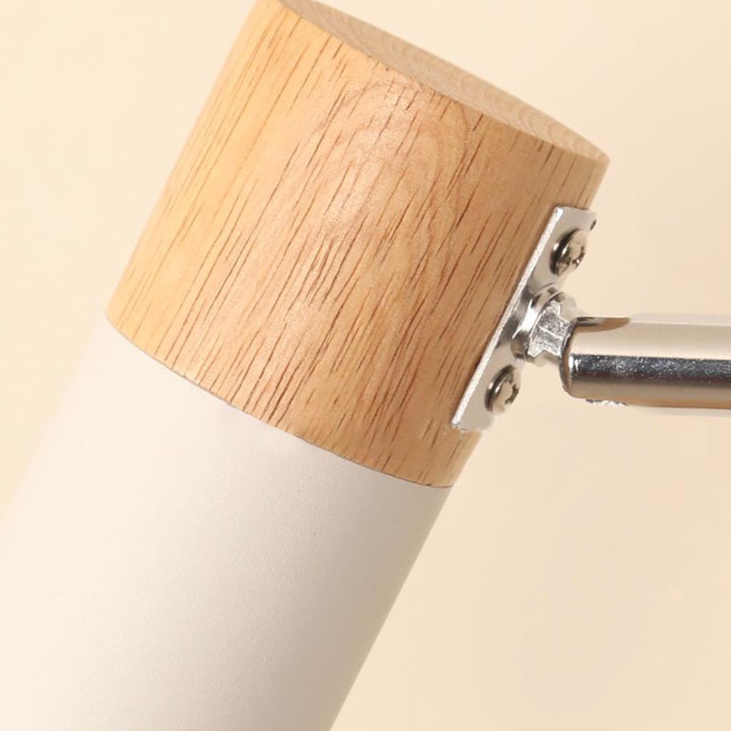 Wall Sconce Wood Adjustable 6 in LED 5W Bedroom Study Hallway Lighting Warm Neutral White | Thomler
