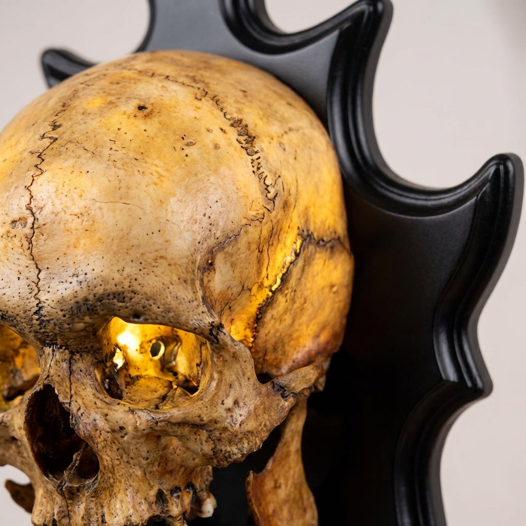 Illuminated Skull Night Light with Sound Effects and Eerie Glow | Thomler