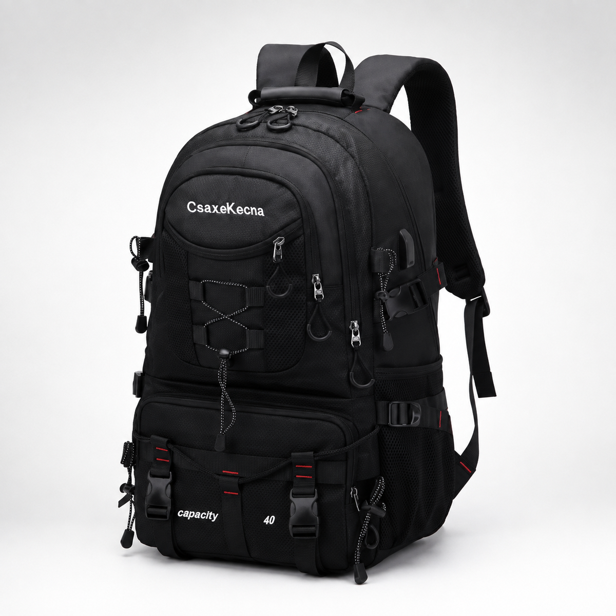 40L Hiking Backpack with USB Charging Port for Multi-Day Treks & Camping Trips – Water-Resistant Outdoor Daypack with Laptop Sleeve | Thomler
