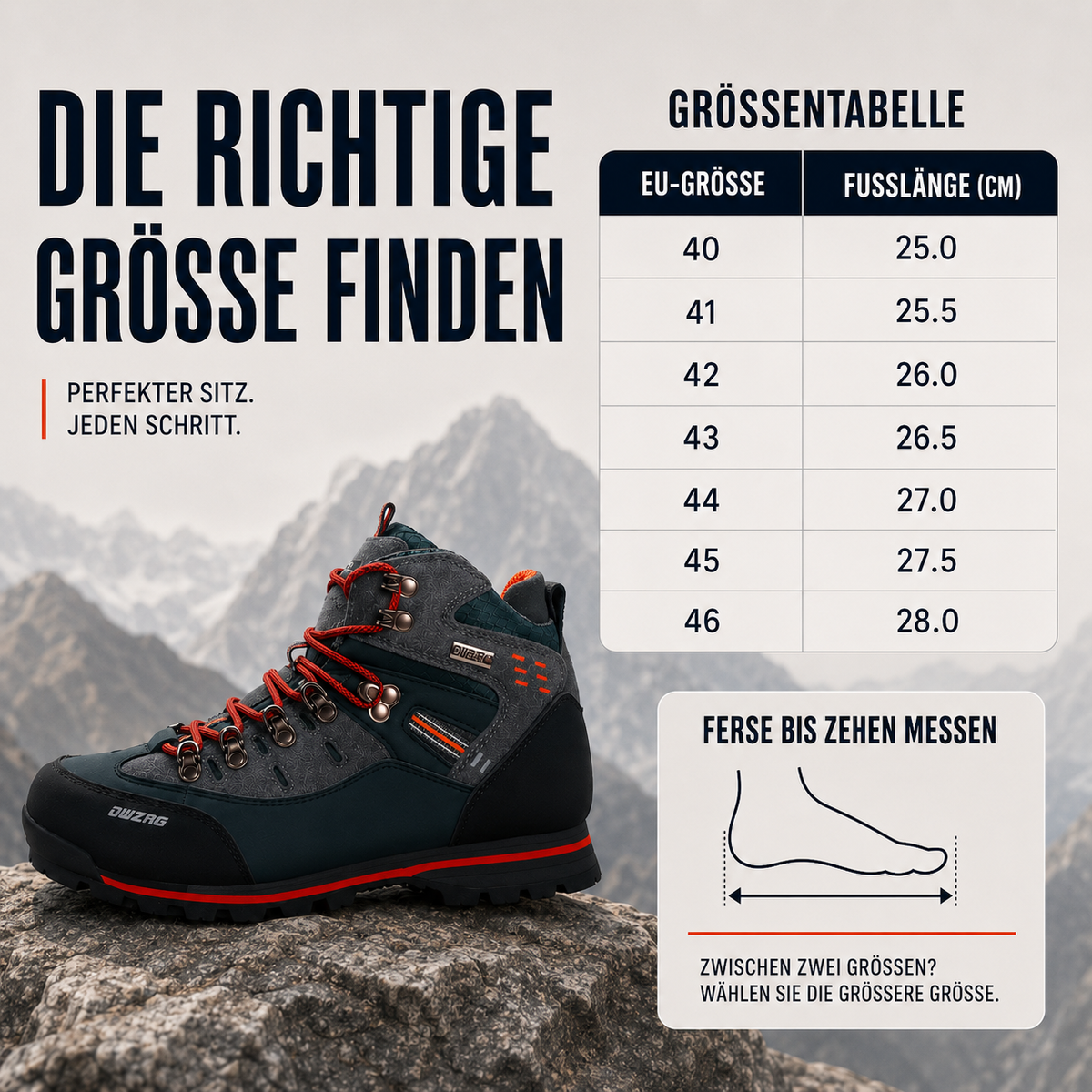 Men's Waterproof Hiking Boots with Non-Slip Rubber Sole – Mid-Ankle Trekking Shoes for Winter Trail Walking, Outdoor Adventures & Mountain | Thomler