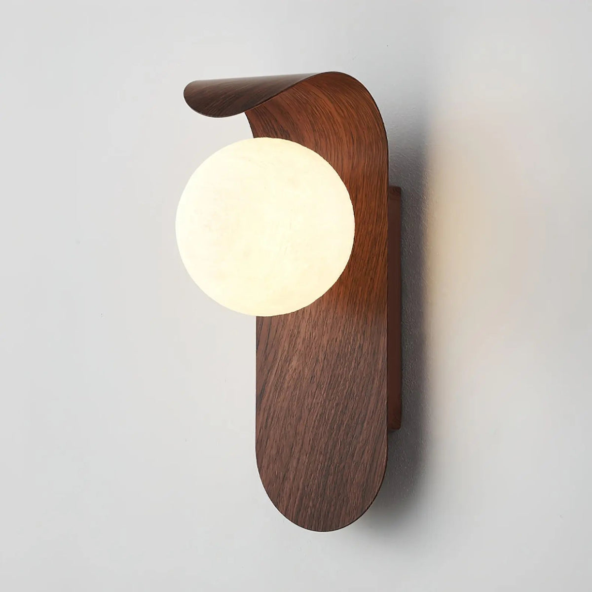 Hardwired LED Wall Sconce with G9 Base – Modern Globe Light for Bedroom, Hallway & Living Room – Minimalist Plastic Fixture 10 in Height | Thomler