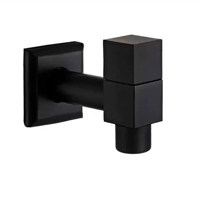 Wall-Mount Brass Faucet – Matte Black Finish for Indoor & Outdoor Use | Thomler
