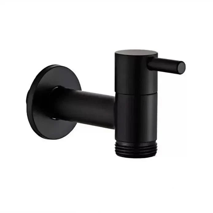 Wall-Mount Brass Faucet – Matte Black Finish for Indoor & Outdoor Use | Thomler