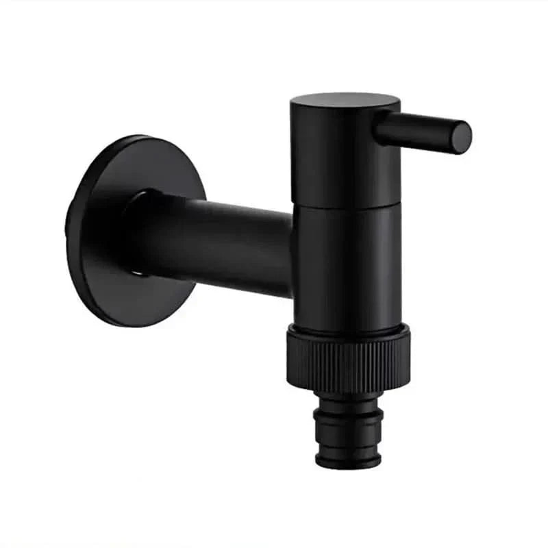 Wall-Mount Brass Faucet – Matte Black Finish for Indoor & Outdoor Use | Thomler