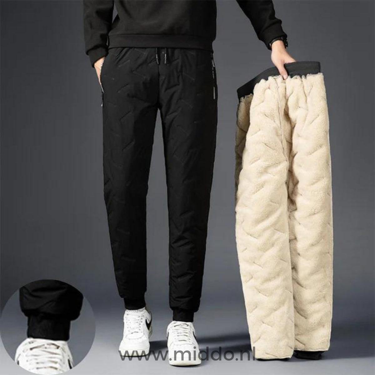 Insulated Pants with Plush Fleece Lining – Waterproof & Windproof Winter Bottoms for Men & Women | Thomler
