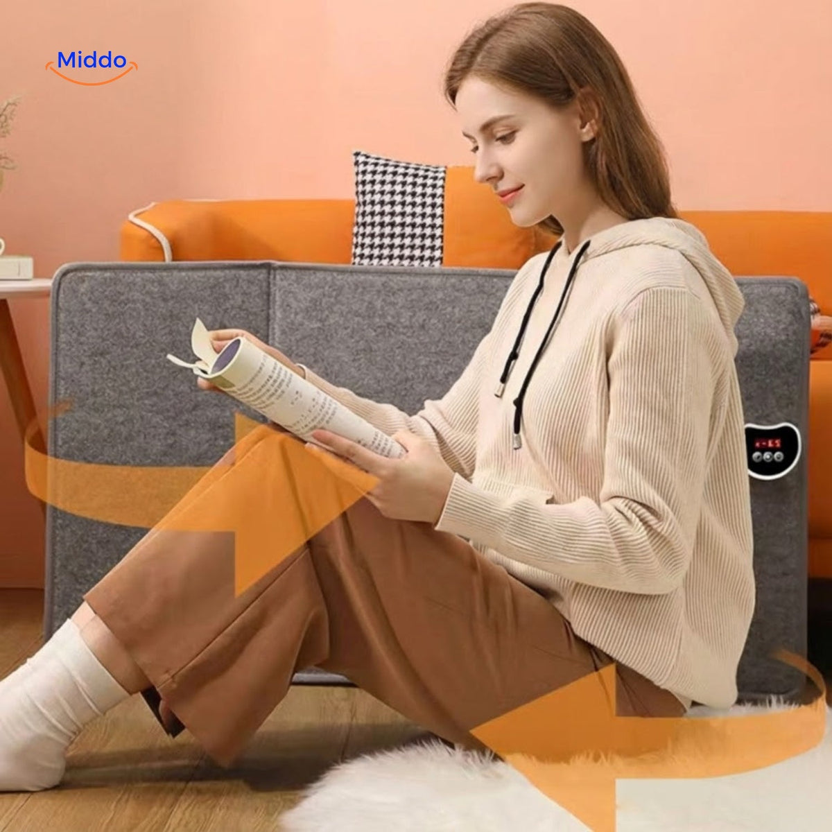 Electric Leg & Foot Warmer with 3-Sided Heat & 8 Temperature Settings | Thomler