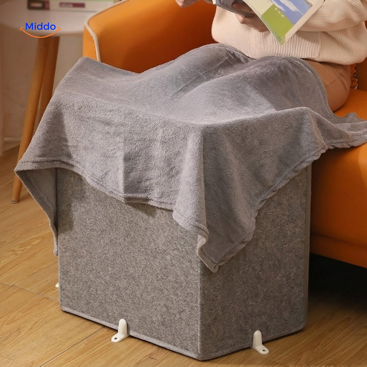 Electric Leg & Foot Warmer with 3-Sided Heat & 8 Temperature Settings | Thomler